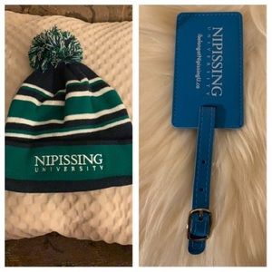 COPY - Nipissing University toque pom beanie NWOT